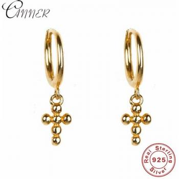 Joyas Pendientes Colgantes de Cruz