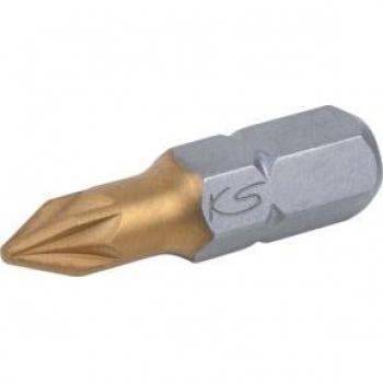 Pack de 5 embouts de vissage POZIDRIV TIN 1/4 25 mm PZ3 – KS TOOLS 911.2627