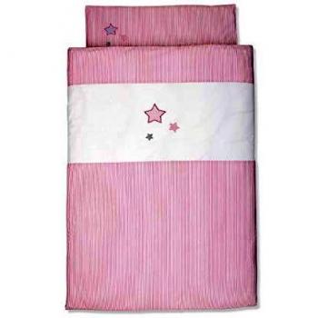 Sternenklang‑Bettwäsche „Rosig“ – 135×100 cm, inkl. Kissen 60/40