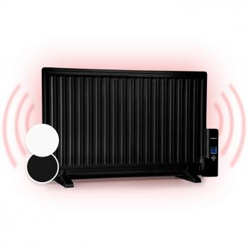Radiateur OneConcept Wallander à bain d’huile 800 W – modèle mural ou mobile, noir