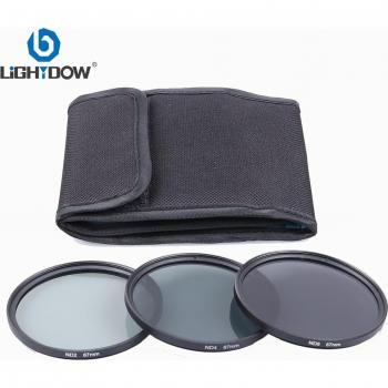 Lightdow 3 in 1 Grau ND2 ND4 ND8 Objektivfilter Bausatz 49mm 52mm 55mm 58mm 62mm 67mm 72mm 77mm