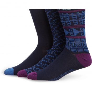 French Connection Herren‑Sockenset 3‑er – In a Wrap TP EMB, einheitlich