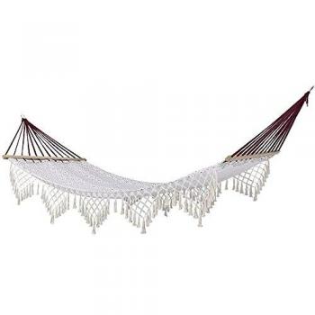 Hamac ethnique à franges 200 x 100 cm