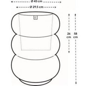 Pot de Fleur Elho Amber Roll 43