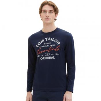 Camiseta de manga larga para hombre en color azul