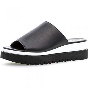 Hausgemachte Gabor Pantoffel 23.613 – Frauen‑Clogs in Schwarz