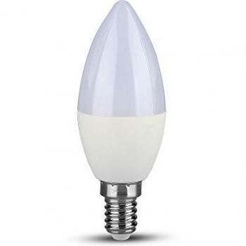 Tutti e tre gli elementi dell'elenco si riferiscono allo stesso prodotto, ossia una lampadina LED a candela con attacco E14, potenza di 5.5 watt, chip Samsung, temperatura del colore di 4000k (luce naturale) e colore bianco