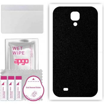 Sticker de protection arrière pour Samsung Galaxy S4 i9500, Film vinyle, Motif Noir Mat