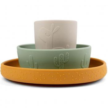 Done By Deer Set de repas Stick&Stay Lalee Mix de couleurs