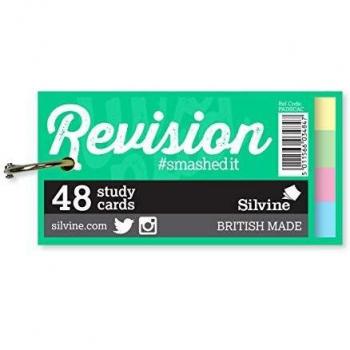 Silvine Multicoloured Study Cards 100x50mm Pack 48