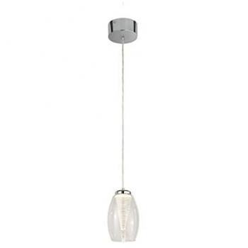 Suspension cyclonique Searchlight, monocellulaire, verre transparent, blanc chaud 3000 Kelvin