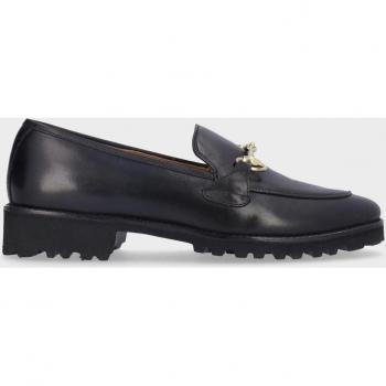 Tobillo Dorado Mocasín de Piel