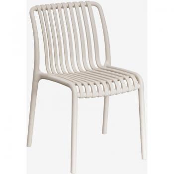 Esszimmerstuhl Sklum, Braun, stapelbar – Design Tapioca