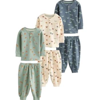 Next Blue & Ecru Pyjamenkollektion – 3 Stück, für Kinder (9 Monate–8 Jahre)