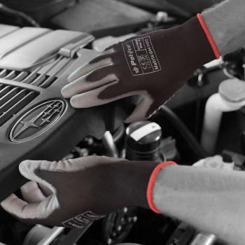 Polyco GH100 PU Coated Size 9 Nylon Glove Black