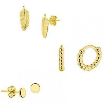 Luxus-Ohrring-Paket – 925 Silber Gold Finish Sets für Damen