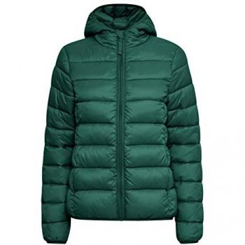 B.YOUNG Damen‑Steppjacke „BYBelena“ – Kapuzen‑Version, Grün, 38