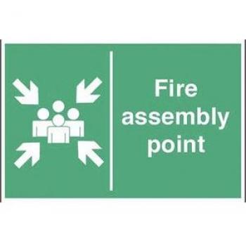 Fire Evacuation Waypoint Plaque – Commercial Grade