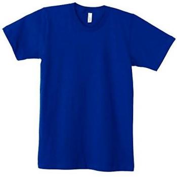 American Apparel Unisex Plain Short Sleeve Cotton T-Shirt (Royal Blue)