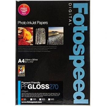 Fotospeed PF Gloss 270 Photo Quality Paper, A4, 50pk