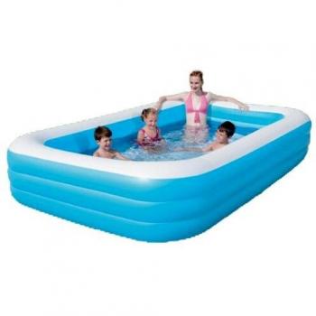 Piscina Gonfiabile per Bambini 3 Anelli 305x183x56 cm