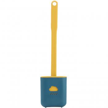 Soft Bristle Toilet Brush with Quick Drying Silicone Holder
