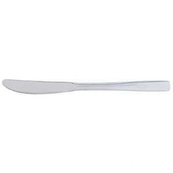 QUID INOX HOTEL Set de 12 Cuchillos de Mesa, Cuchillo de Acero Inoxidable Brillante de 21,4 cm