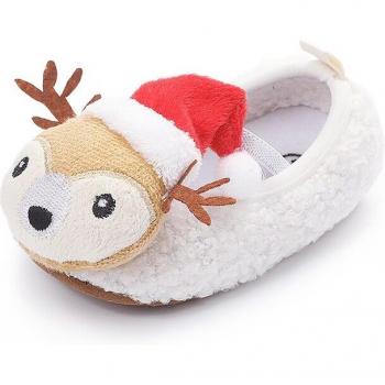 Infant Winter Reindeer Crib Shoes 0-18M