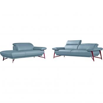 Egoitaliano Sofa‑Set „Anais“ – Premium Design, bequemer Sitz, verstellbares Kopfteil & Ottomane