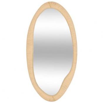 Specchio Laia in corda organica beige h114cm