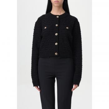 Versace Tweed Nero Bouclé Giacca L 46