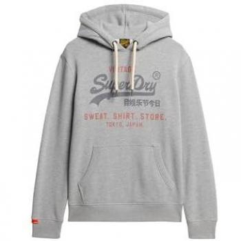 Sudadera Hombre Superdry Heritage “Café” – Algodón y Poliéster