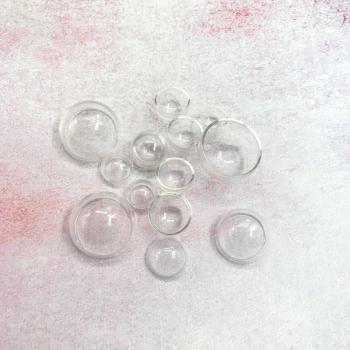 Clear Half Round Glass Domes