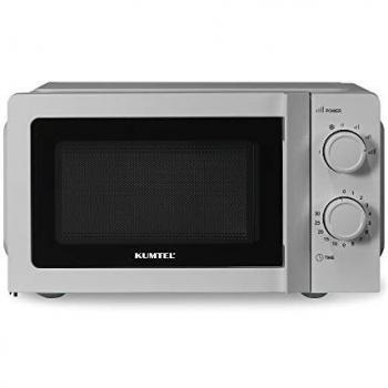 KUMTEL Microonde con piatto girevole in vetro Ø 24,5 cm
