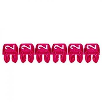 Repères de Filerie Legrand 038102 Chiffre 2 Rouge