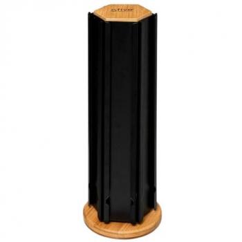 Portacapsule 179671 bamboo/metallo 35cm nero
