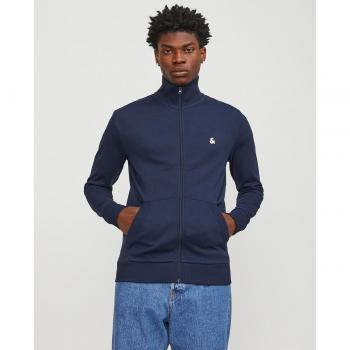 Sudadera jack & jones epaulos zip hombre navy blazer