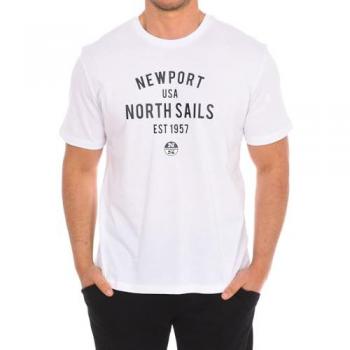 North Sails Kurzarm‑Top 9024010 – Mann, Weiß, Größe 2XL