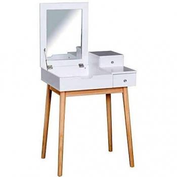 Coiffeuse design HOMCOM avec miroir
