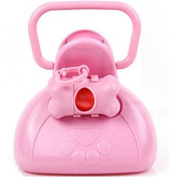 Dog Waste Disposal Scooper with Poop Bags, Blue & Pink
