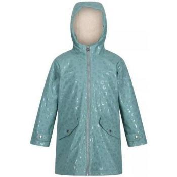 Regatta Childrens Unisex Brynlee Animal Print Waterproof Jacket (Mineral Blue)