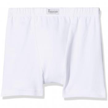 Bóxer Abanderado para Niños, Algodón Elástico, Blanco, 12 años
