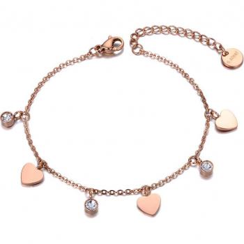JeeMango brazalete de acero inoxidable para mujer y niña