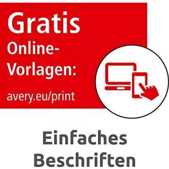 Avery L6133-20 Self-Adhesive Nameplate Labels, Silver, 70 x 37 mm, 480 Labels