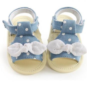 Girls Summer Plaid Bow Sandals for Toddlers 0-18M