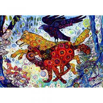 Sally Rich – Wölfe im blauen Wald 1000‑Stück-Puzzle (Grafika F‑33253)