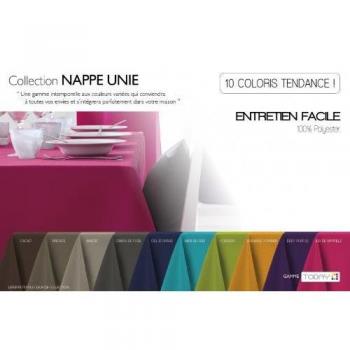 Nappe polyester canon de fusil gris anthracite 150 x 250 cm