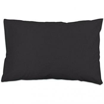 Taie d'oreiller rectangulaire anthracite 50x75 cm 57 fils en coton