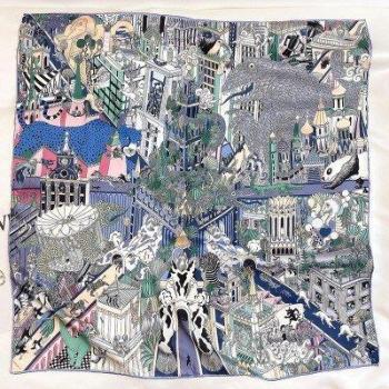 90x90cm Decorative Animal Pattern Shawl