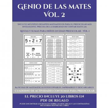 Cuaderno de actividades con sumas para preescolar